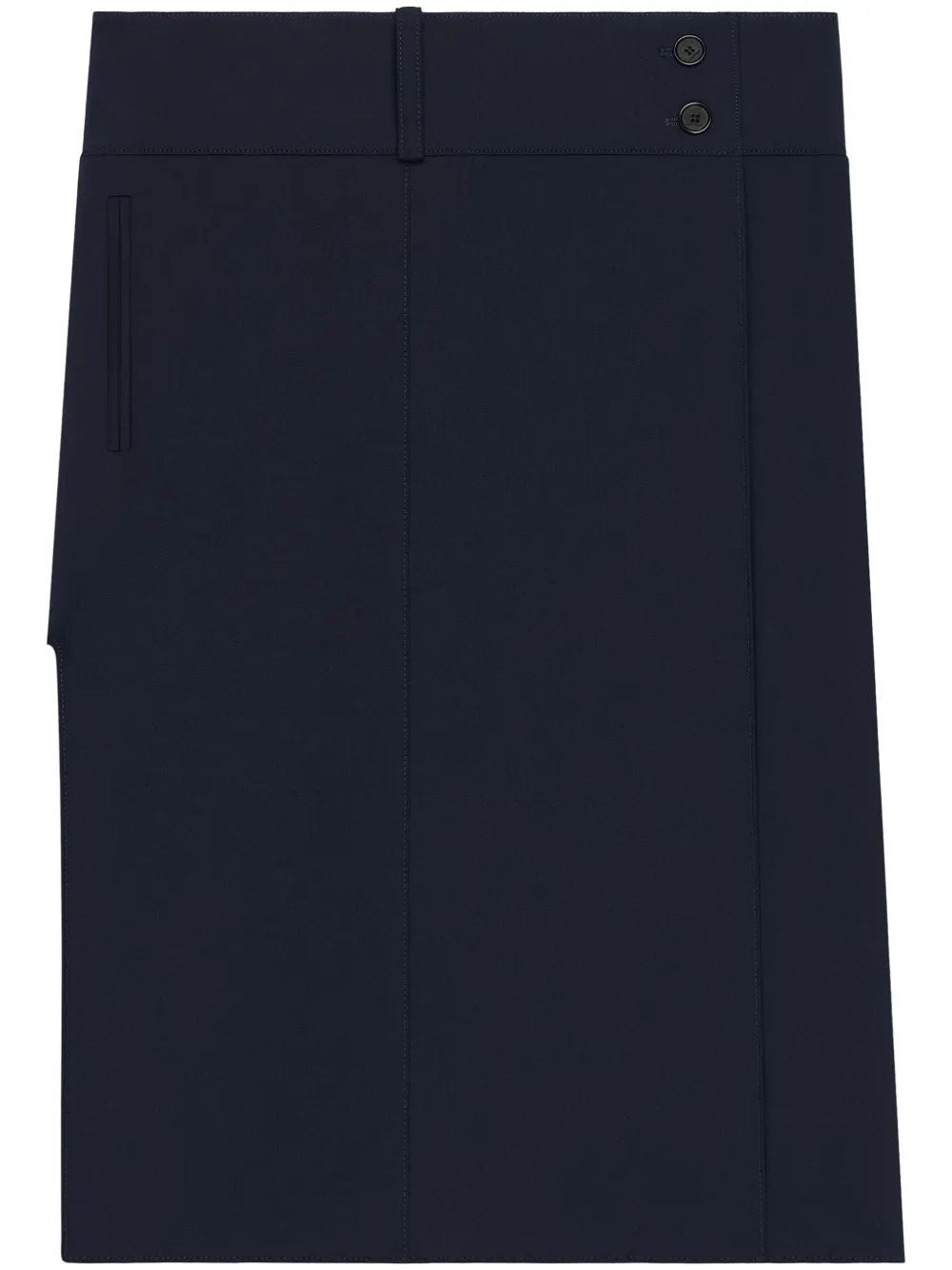 Courregès Navy Midi Skirt