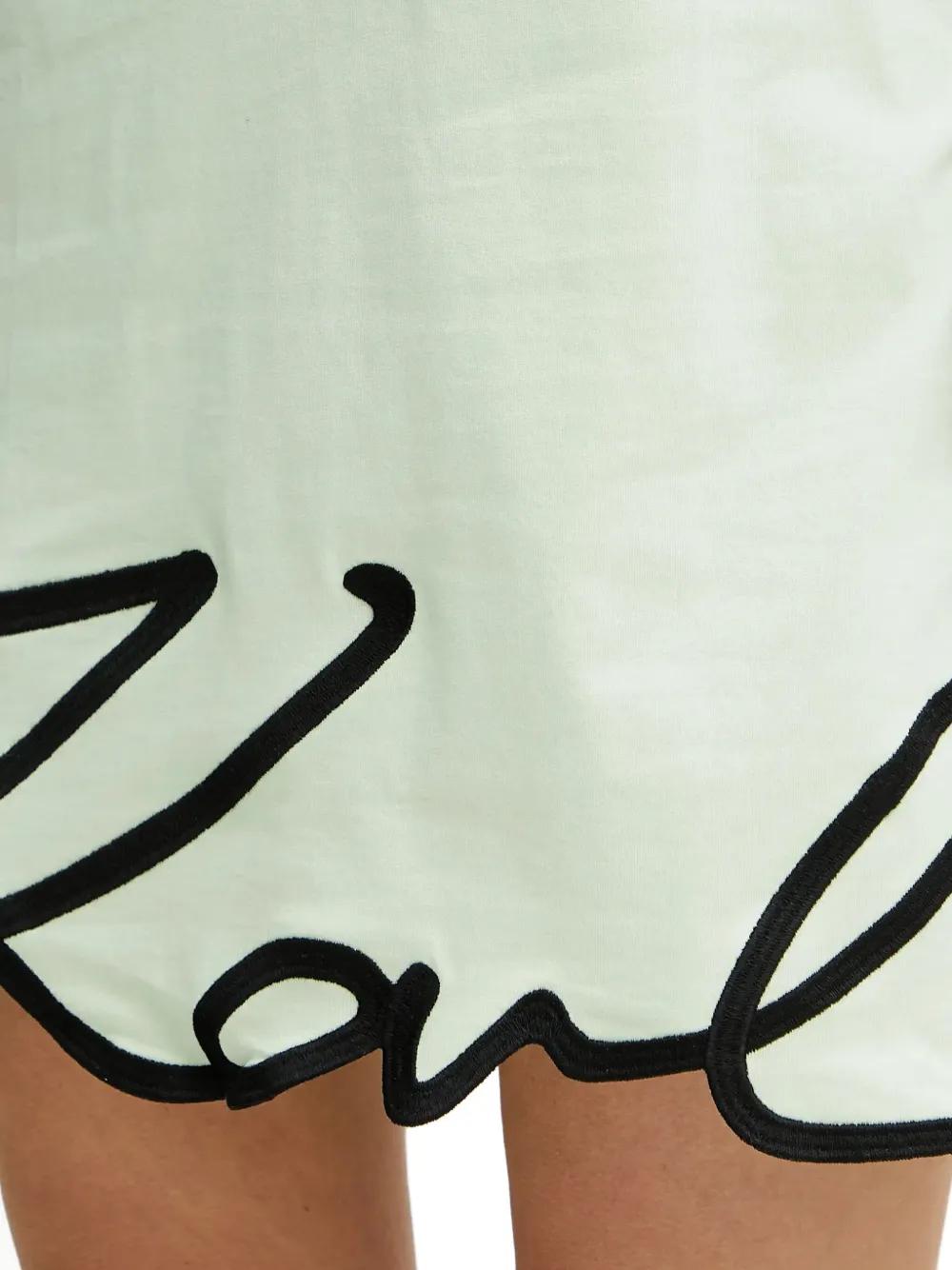 Karl Lagerfeld Dress With Embroidered Logo
