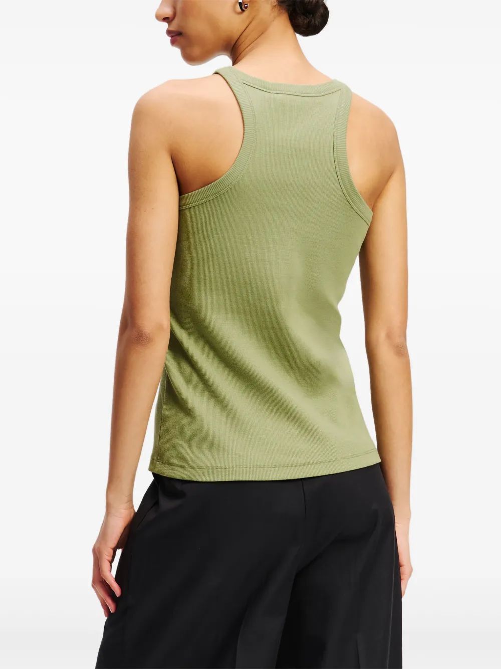 Karl Lagerfeld Top Autograph Military Green Green Logo