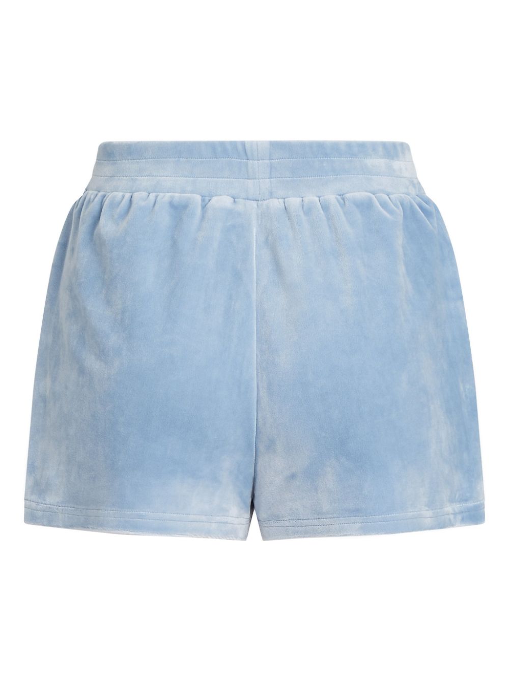 Karl Lagerfeld Hotel Shorts Blue Velvet Strass Logo