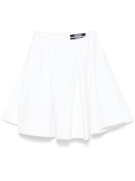 Jacquemus White Salon Skirt With Darts