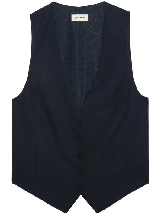 Zadig&Voltaire Chaleco Emaux Marino