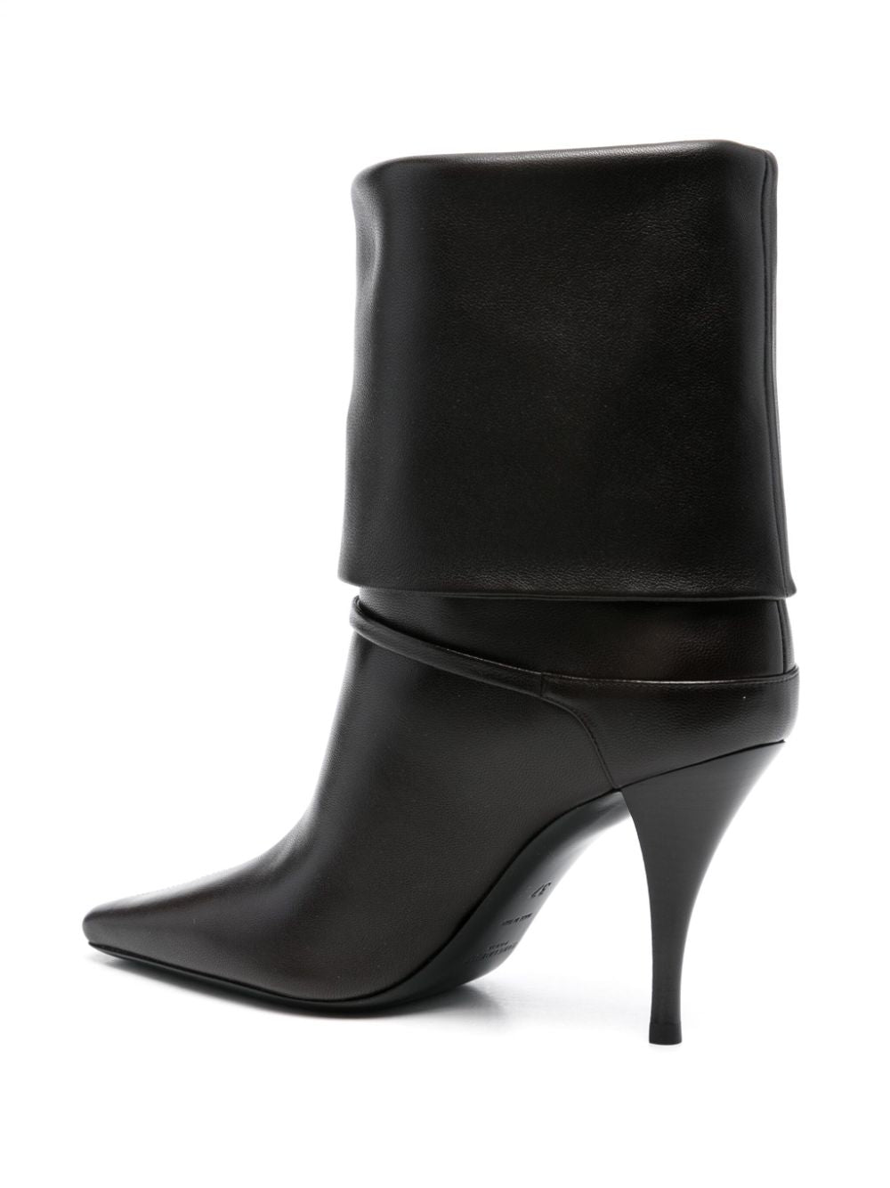 Saint Laurent Harris Eagle Brown Leather Boots