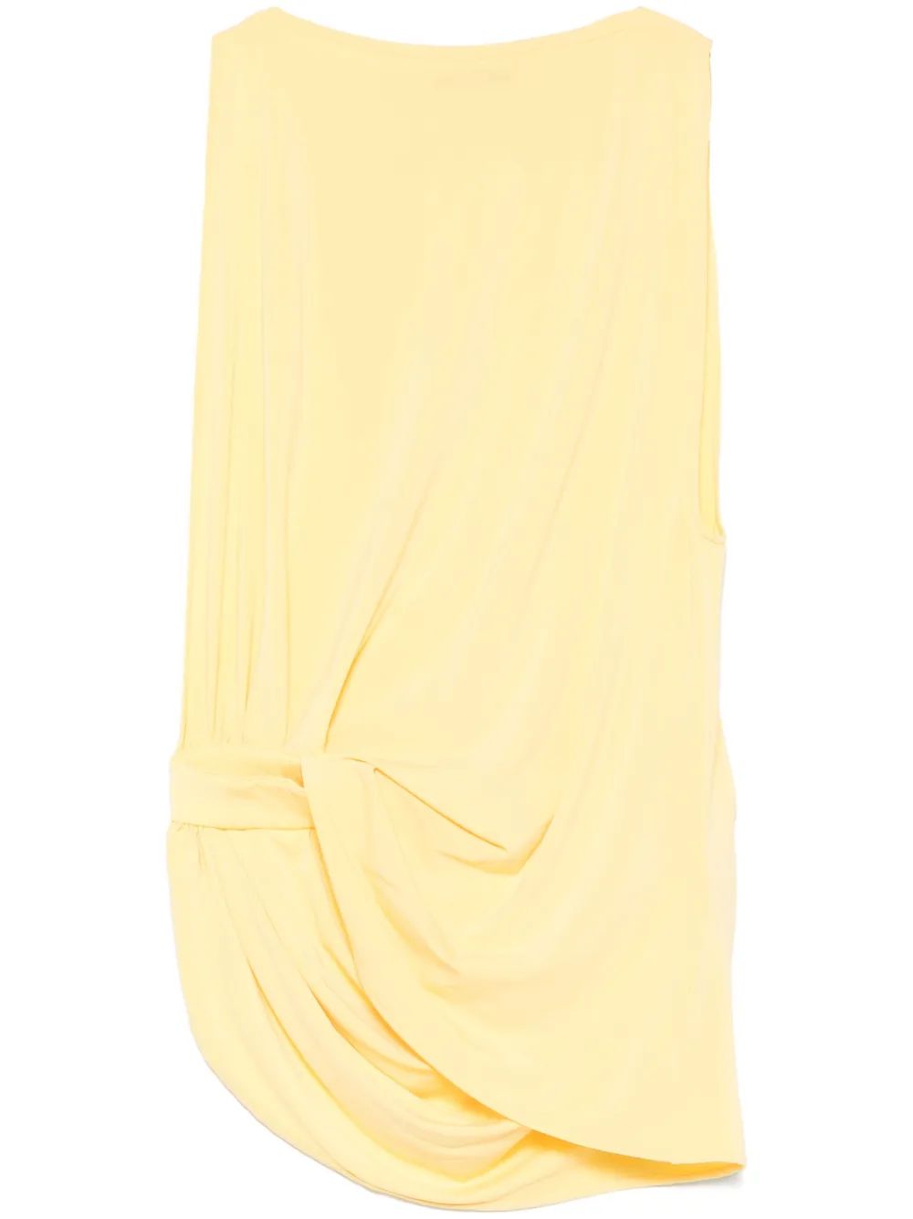 Jacquemus Asymmetric Yellow Peplo Top