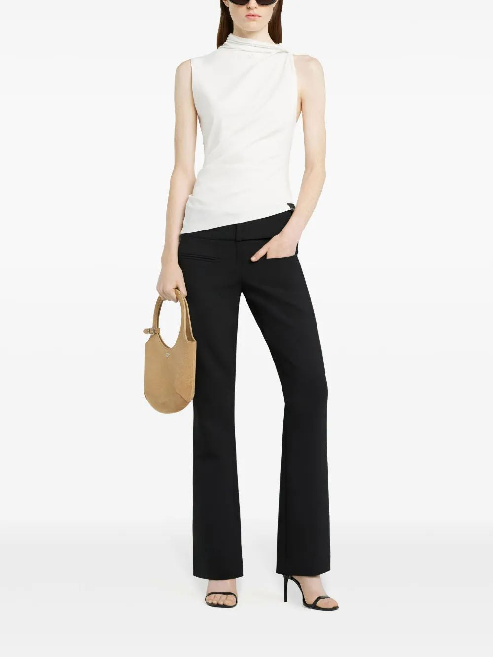 Courregès Sm Twisted White Top