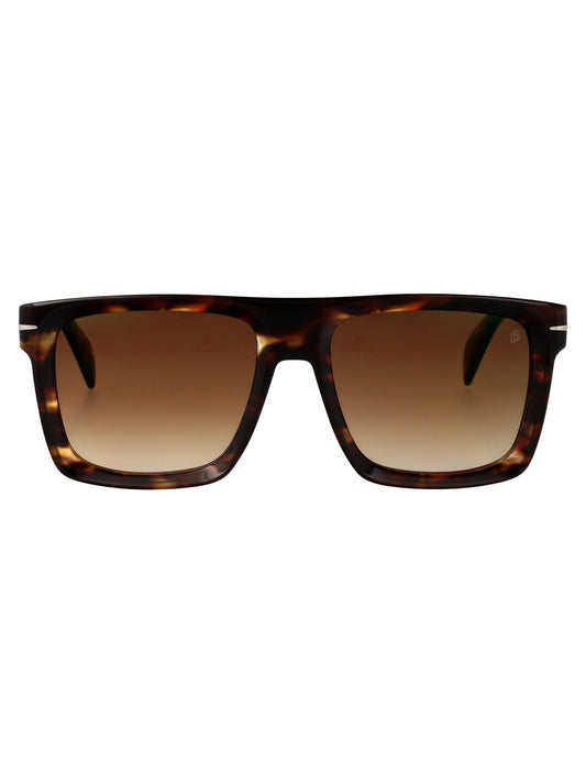 David Beckham Brown Havana Acetate Sunglasses