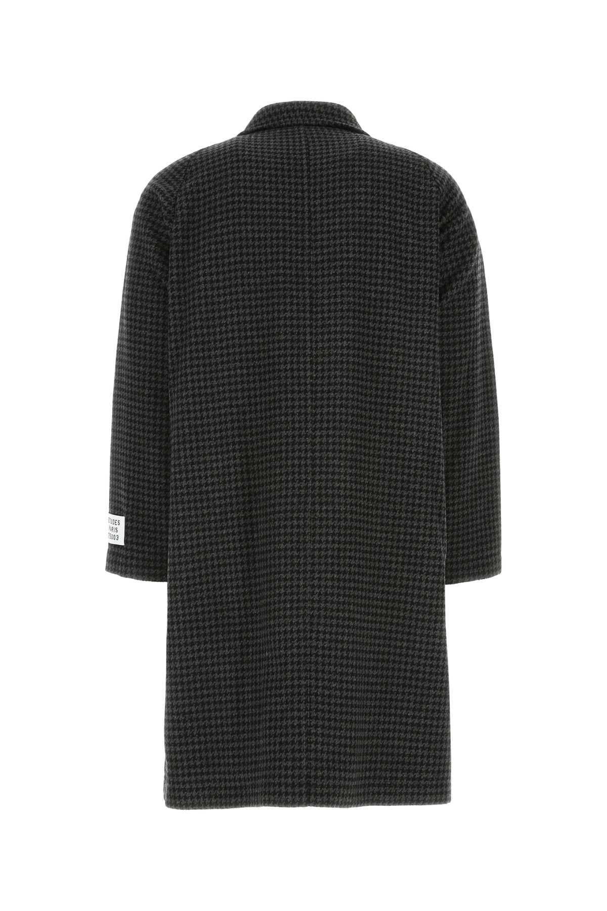 Etudes Embroidered Wool Blend Coat
