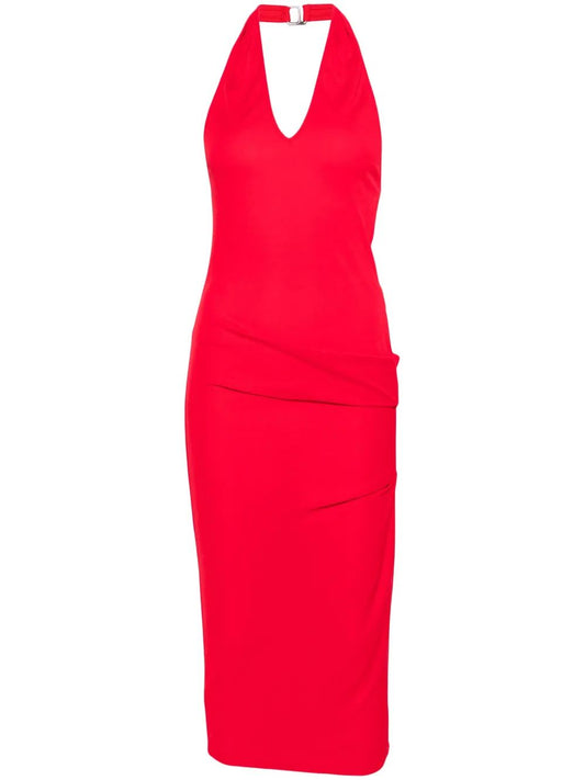 Jacquemus Pasadena Red Dress With Silver Details
