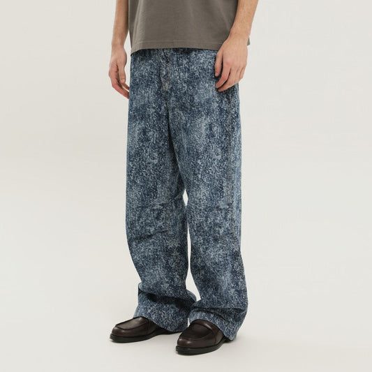 1989 Studio Pantaloni Marble Mastiff In Denim