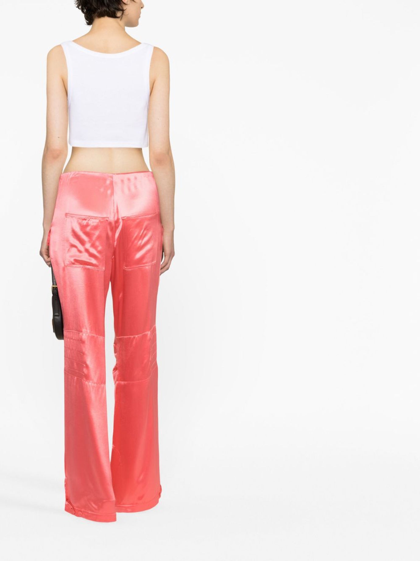 Fendi Viscose Pink Trousers