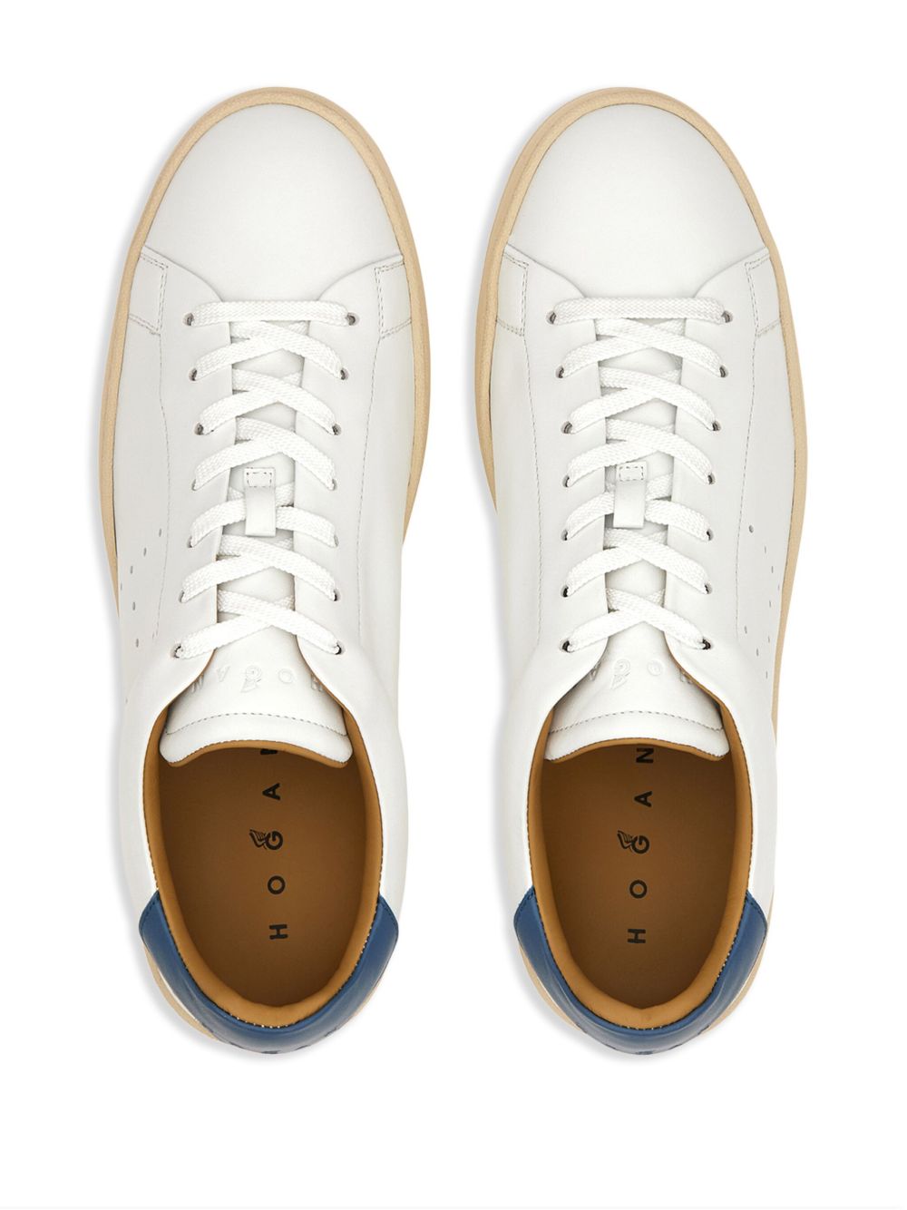 Hogan Calf Leather Sneakers With Rubber Sole