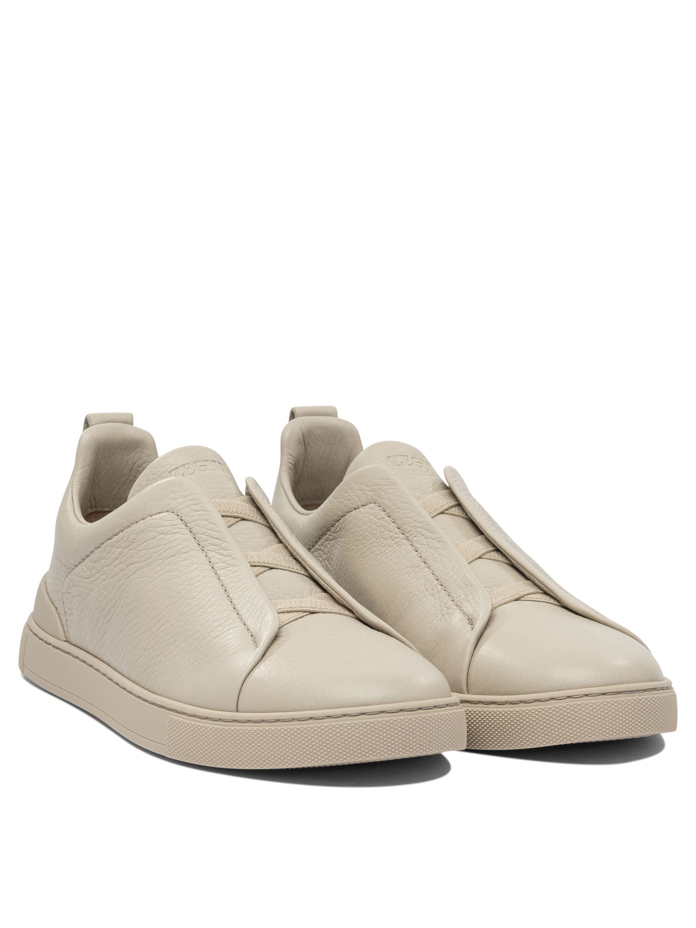 Zegna Beige Rubber Sneakers