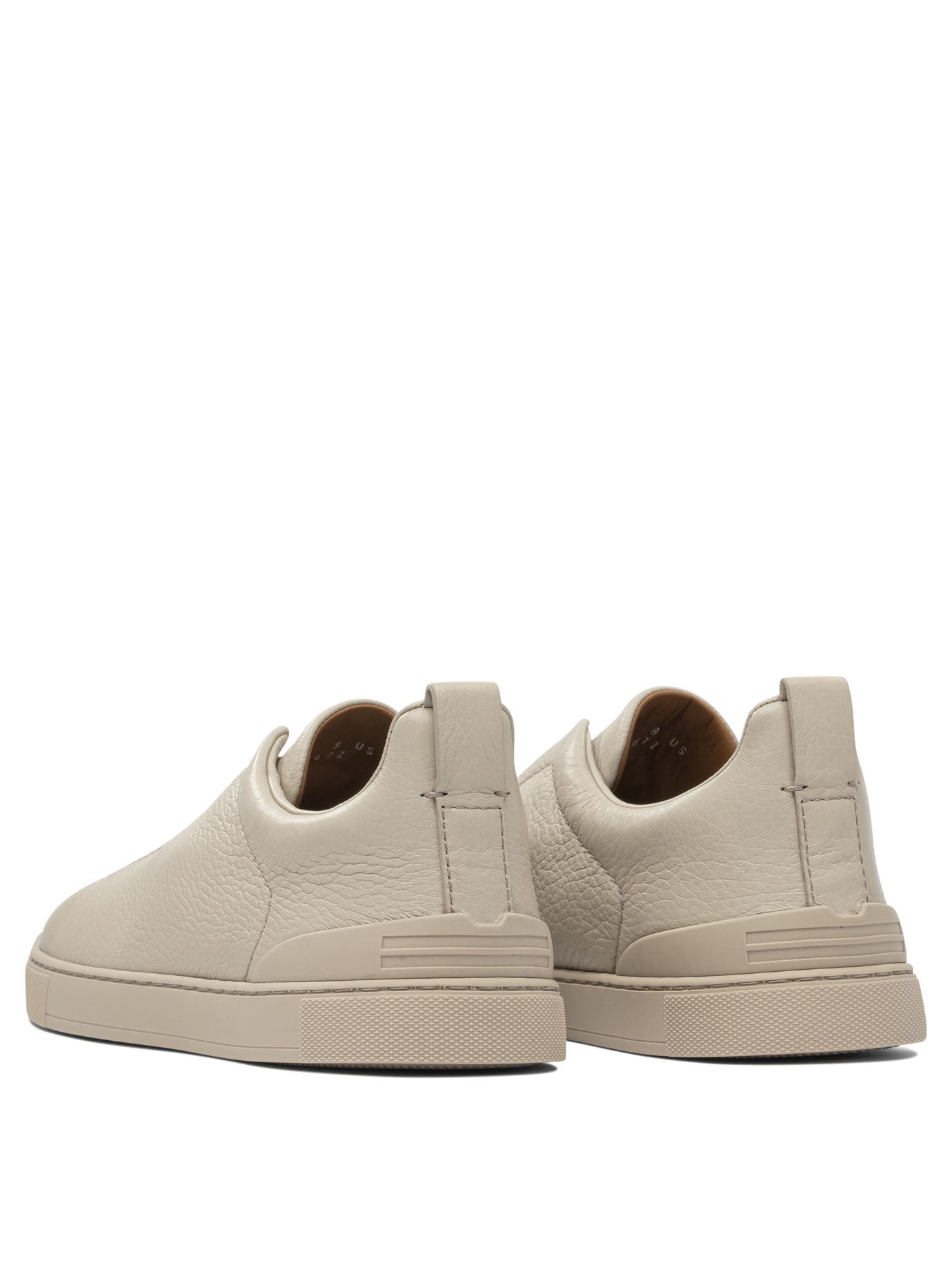 Zegna Beige Rubber Sneakers