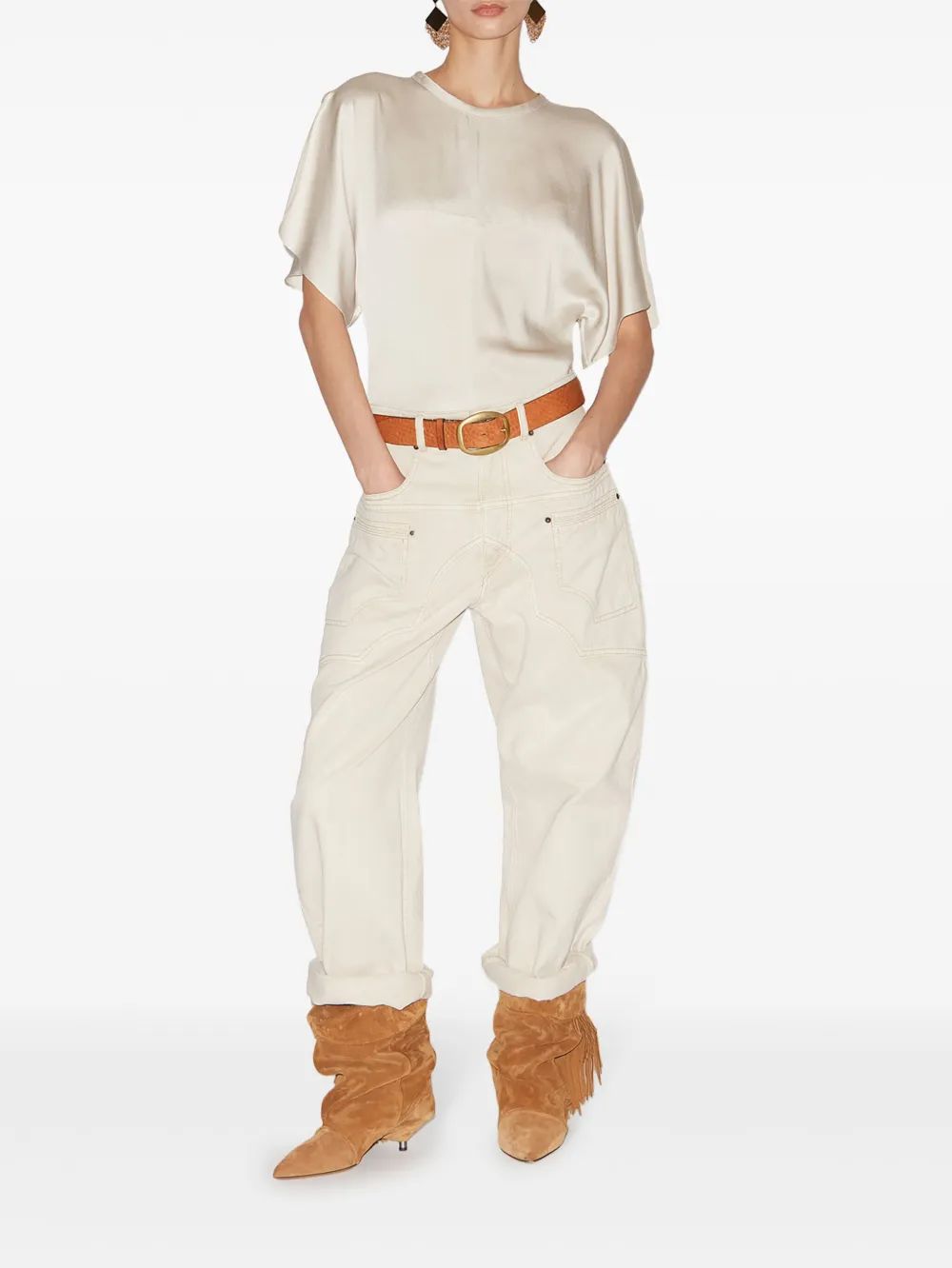 Isabel Marant Mc Karlita Pearl Beige Top