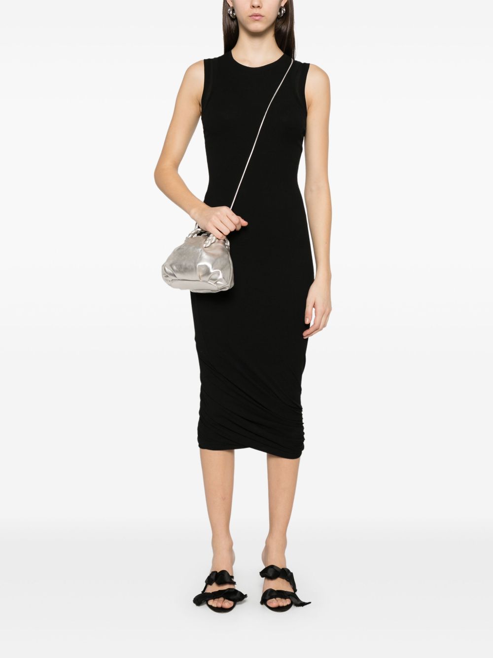 Jil Sander Sm Black Long Dress
