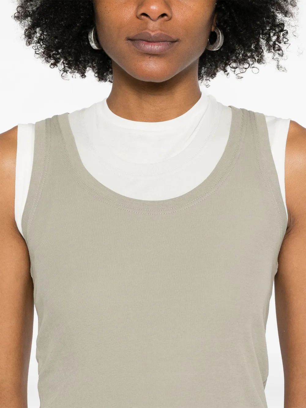 Jil Sander 3-Pack Natu Gray Khaki Tank Top
