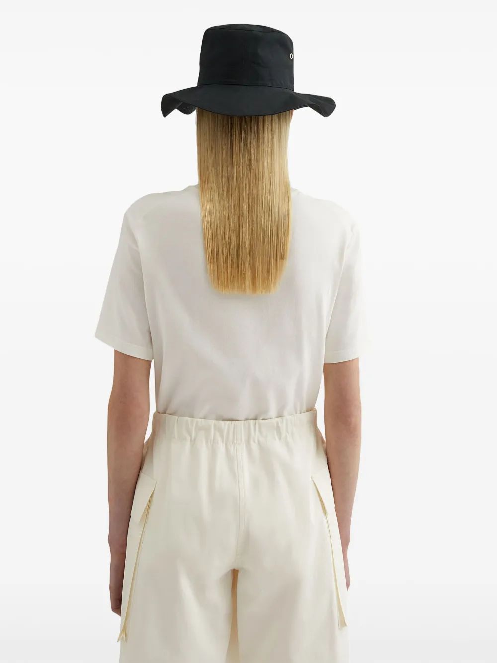 Jil Sander Mc White T-Shirt Camel Logo Label