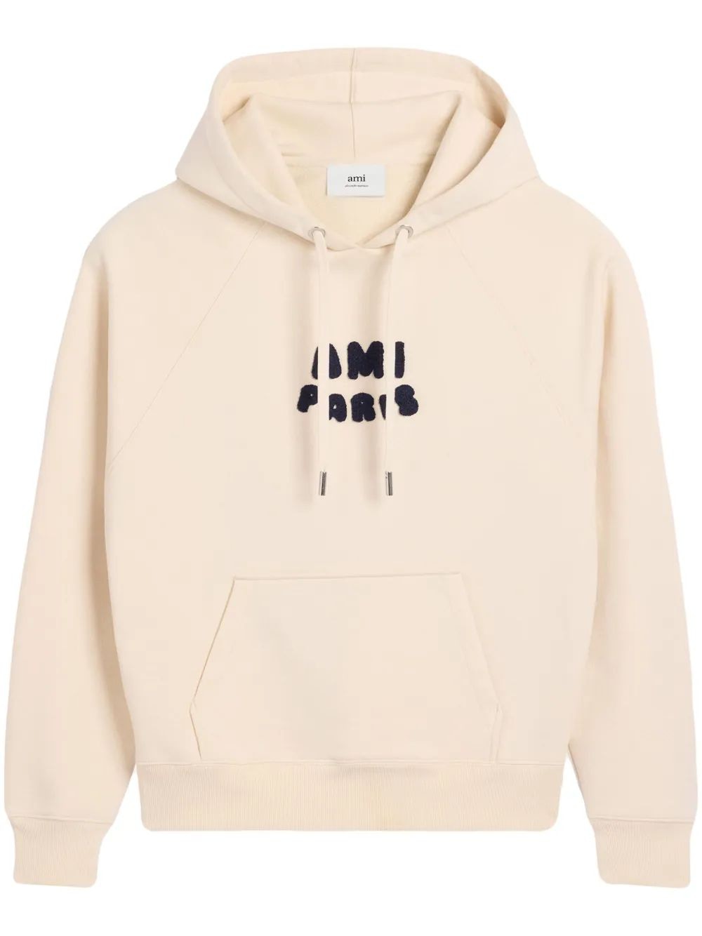 Ami Paris Cream Cotton Sweatshirt