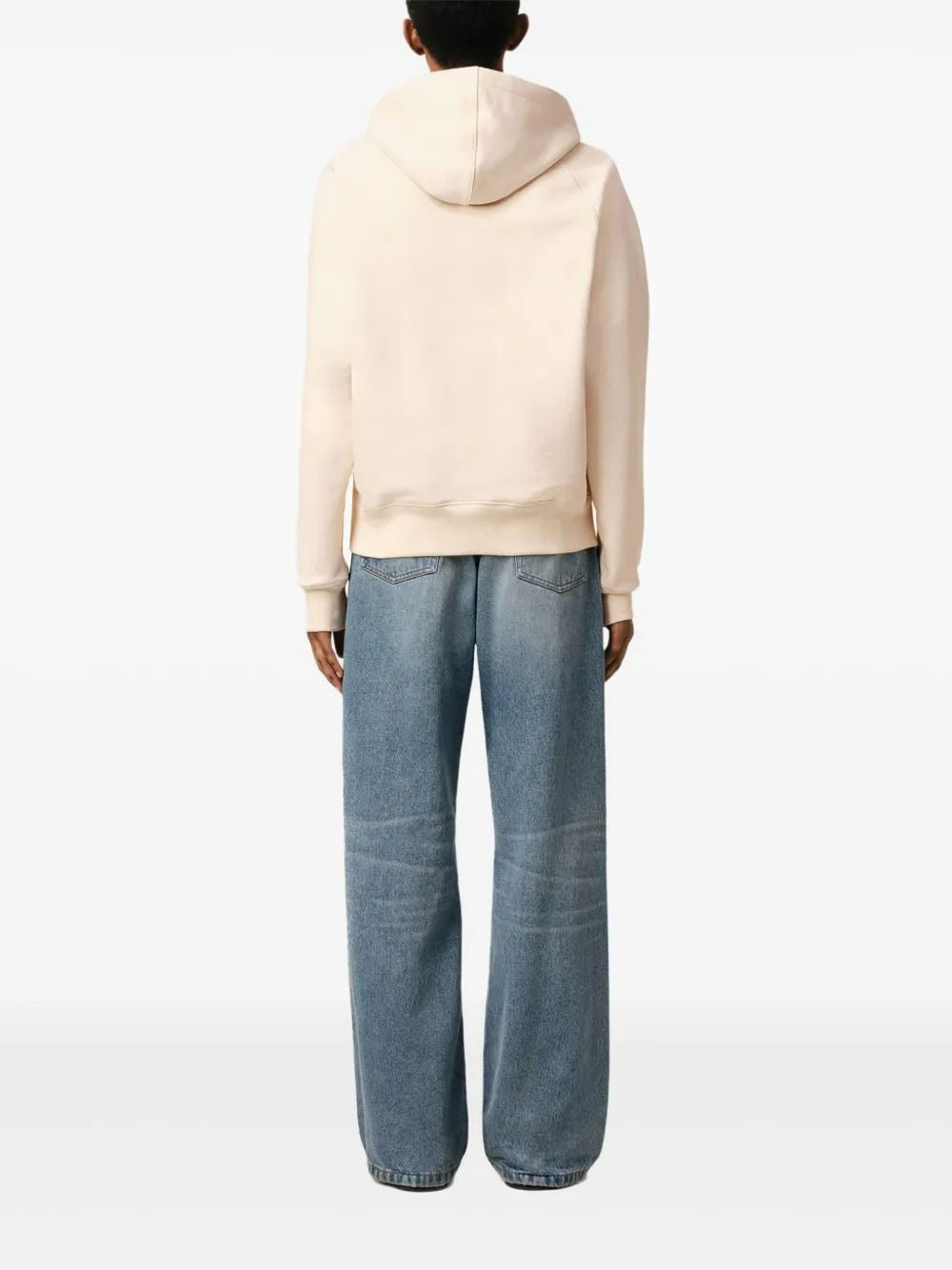 Ami Paris Cream Cotton Sweatshirt