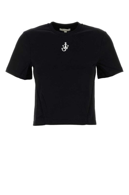 Jw Anderson Black Cotton T-Shirt