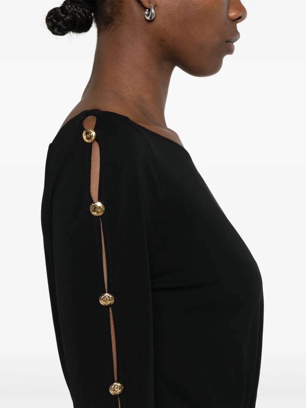 Elisabetta Franchi Sm Black Long Dress