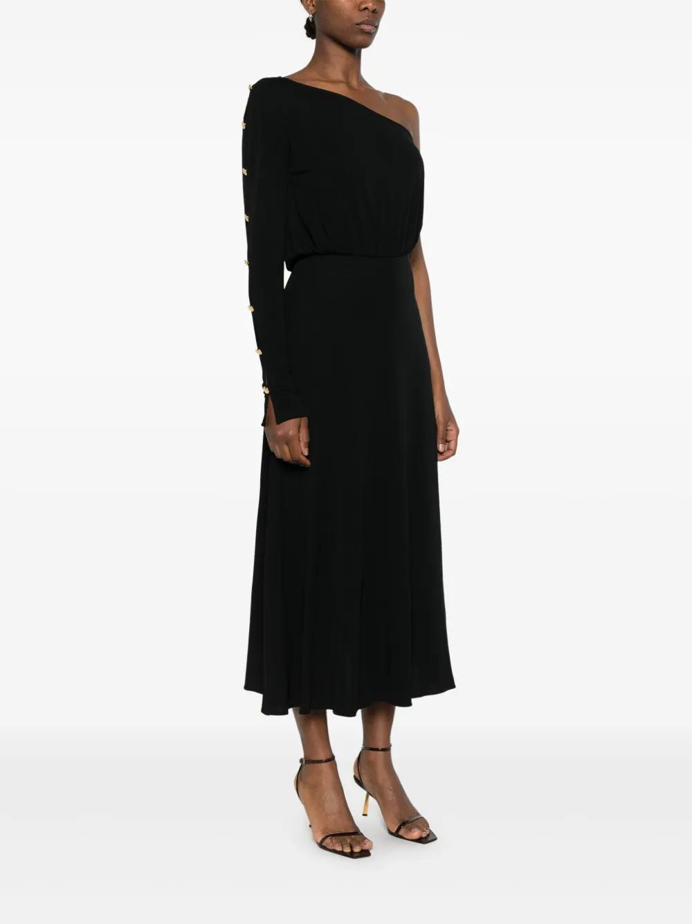 Elisabetta Franchi Sm Black Long Dress