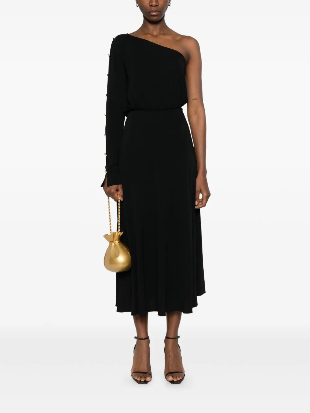 Elisabetta Franchi Sm Black Long Dress