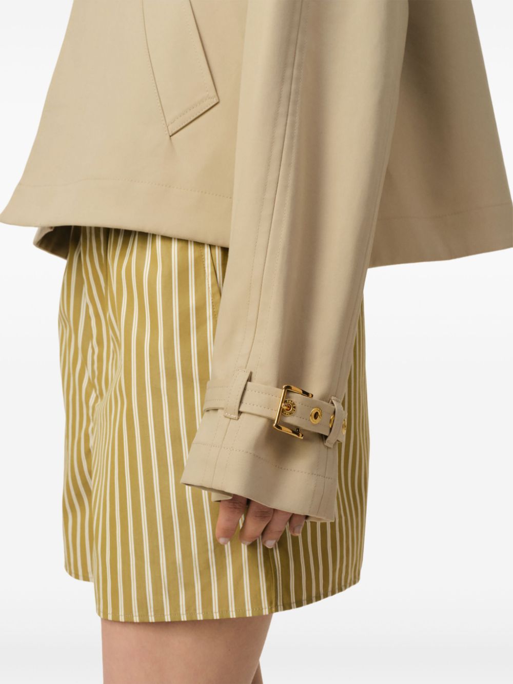 Ami Paris Beige Jacket With Gold Details