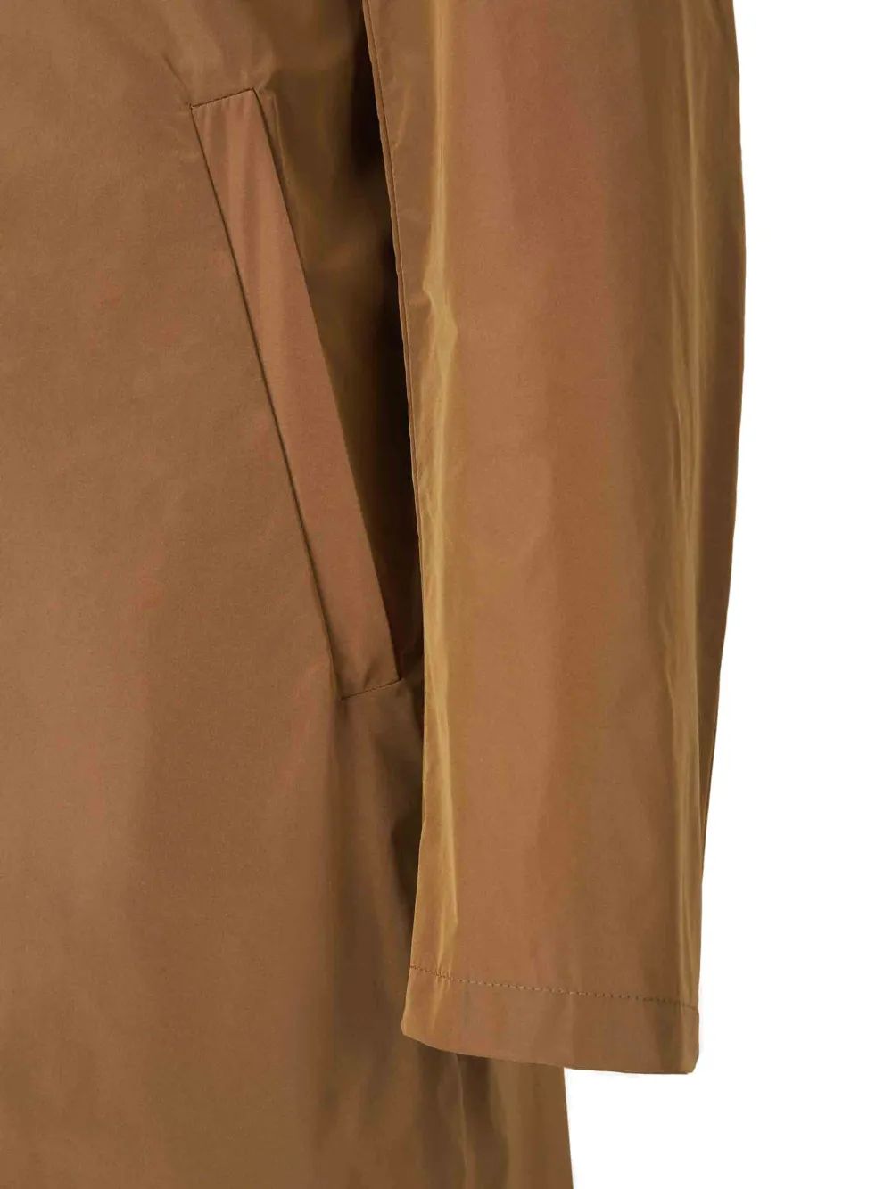 Herno Camel Nylon Trench Coat