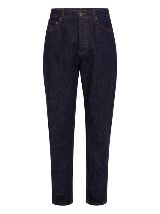 Brunello Cucinelli Blue Cotton Clothing Jeans