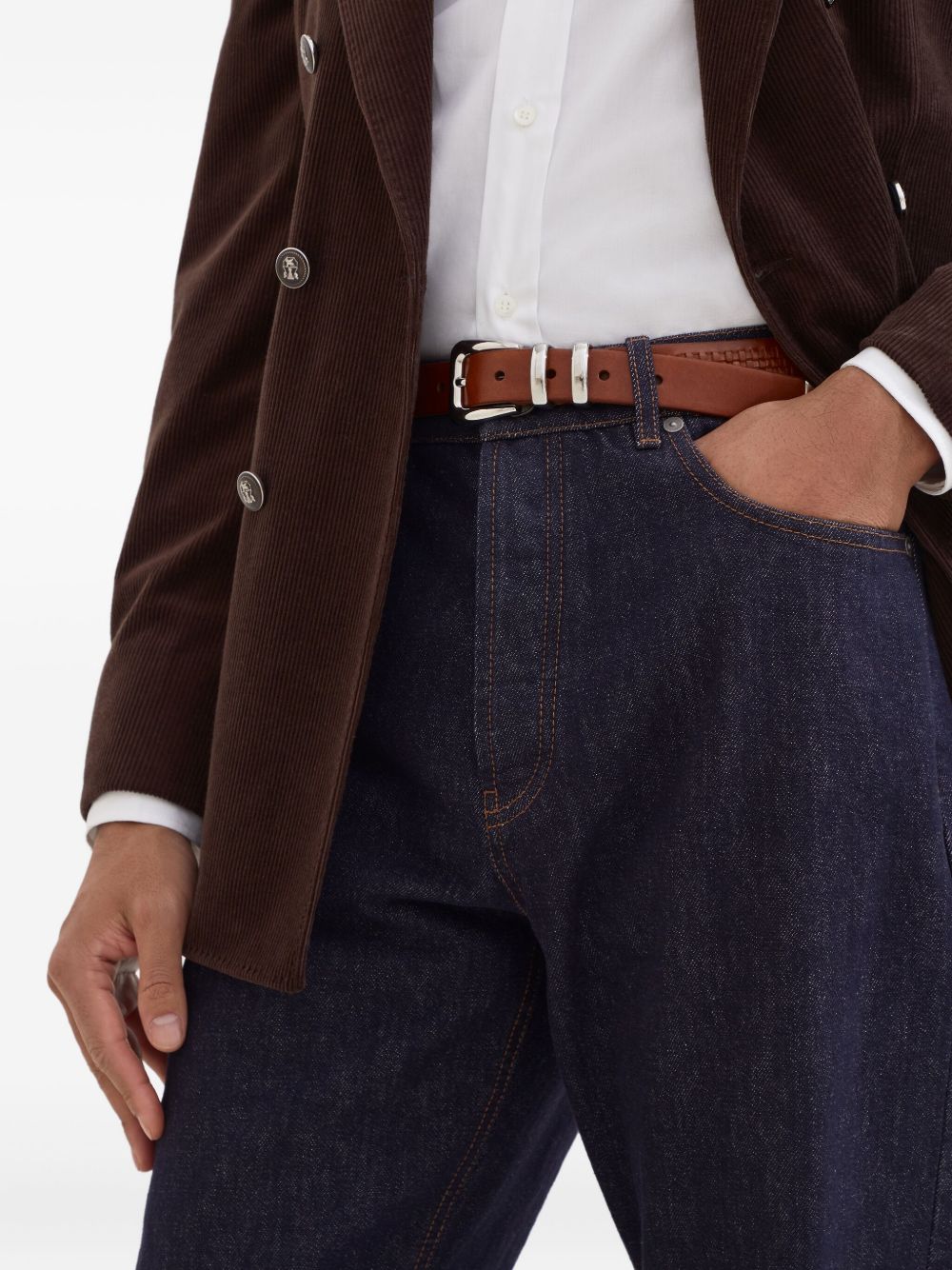 Brunello Cucinelli Blue Cotton Clothing Jeans