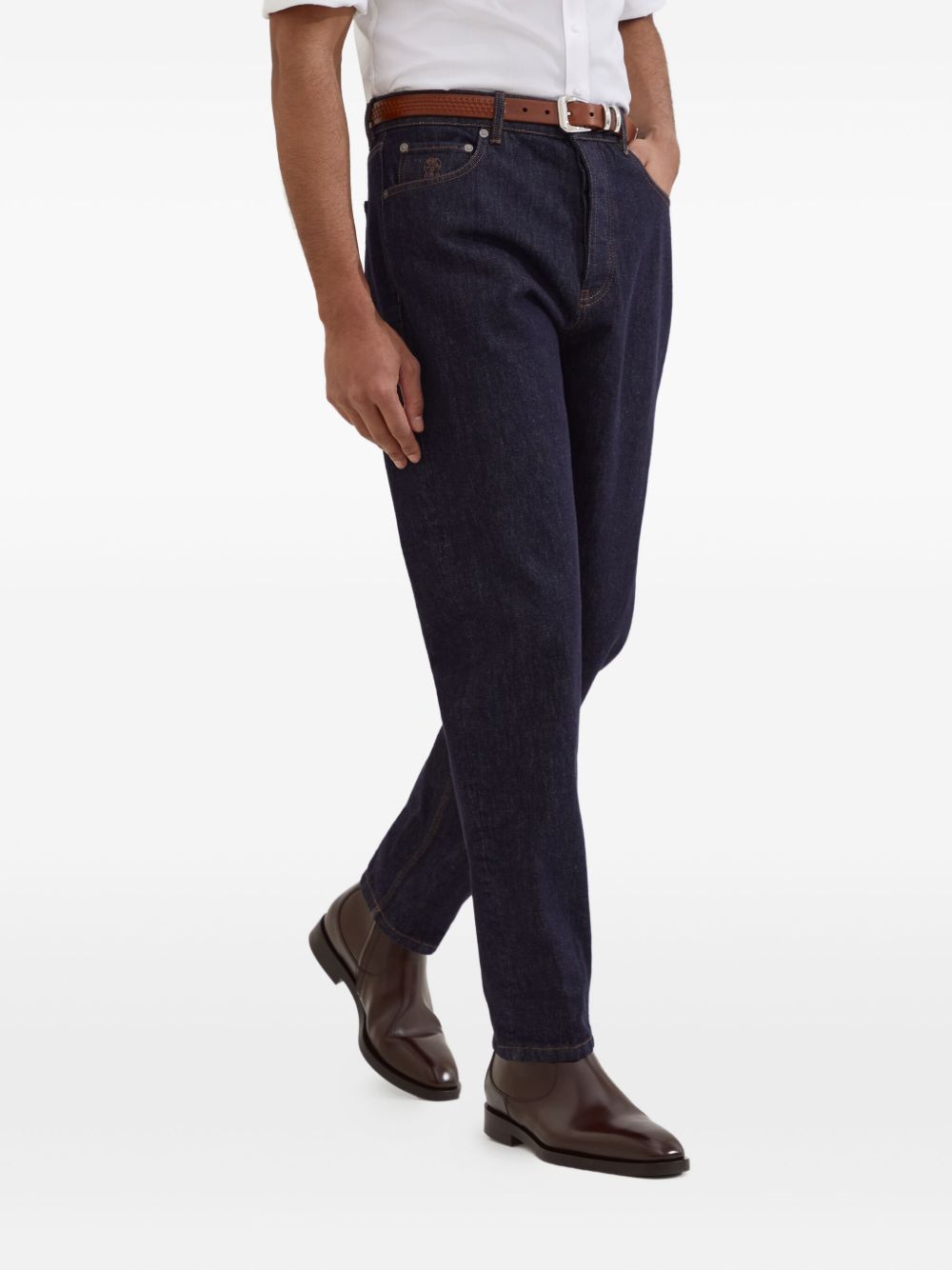 Brunello Cucinelli Blue Cotton Clothing Jeans