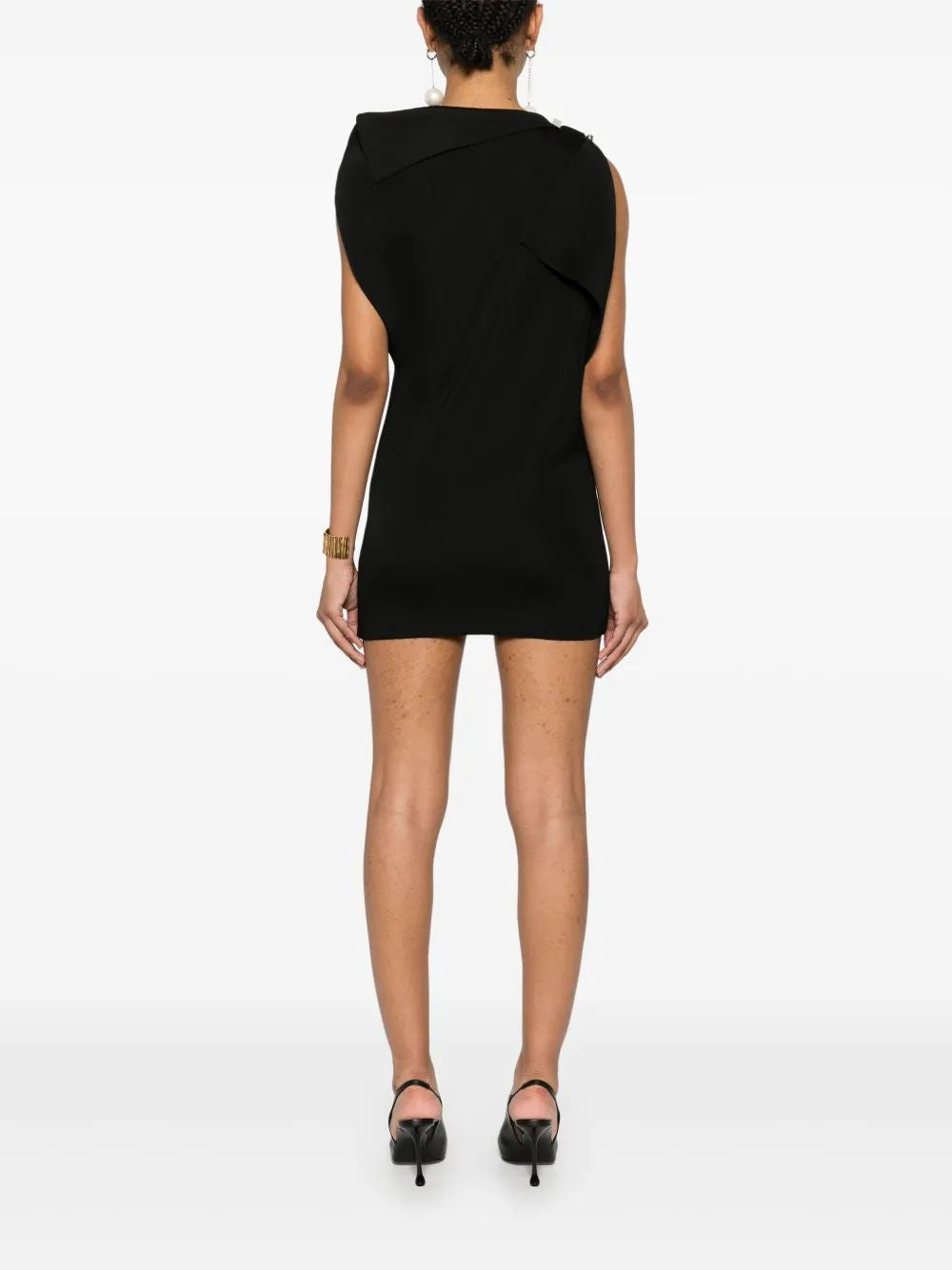 Jacquemus Short Black Trapeze Dress Sm