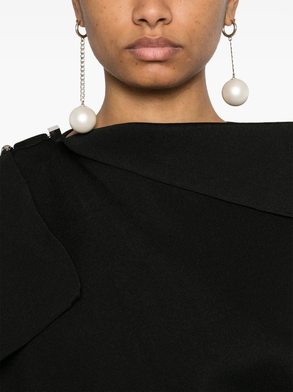 Jacquemus Short Black Trapeze Dress Sm