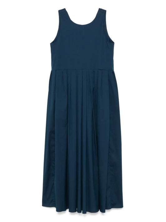 S Max Mara Vestido Sm Moira Azul Petroleo Largo