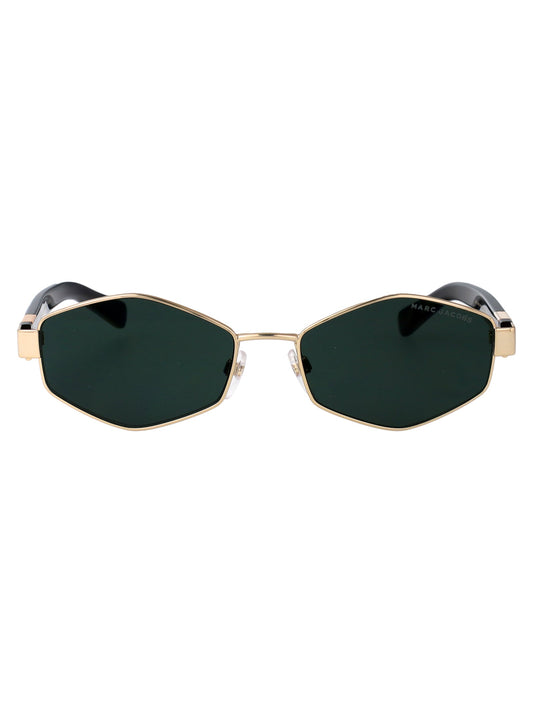 Marc Jacobs Gold Green Metal Sunglasses