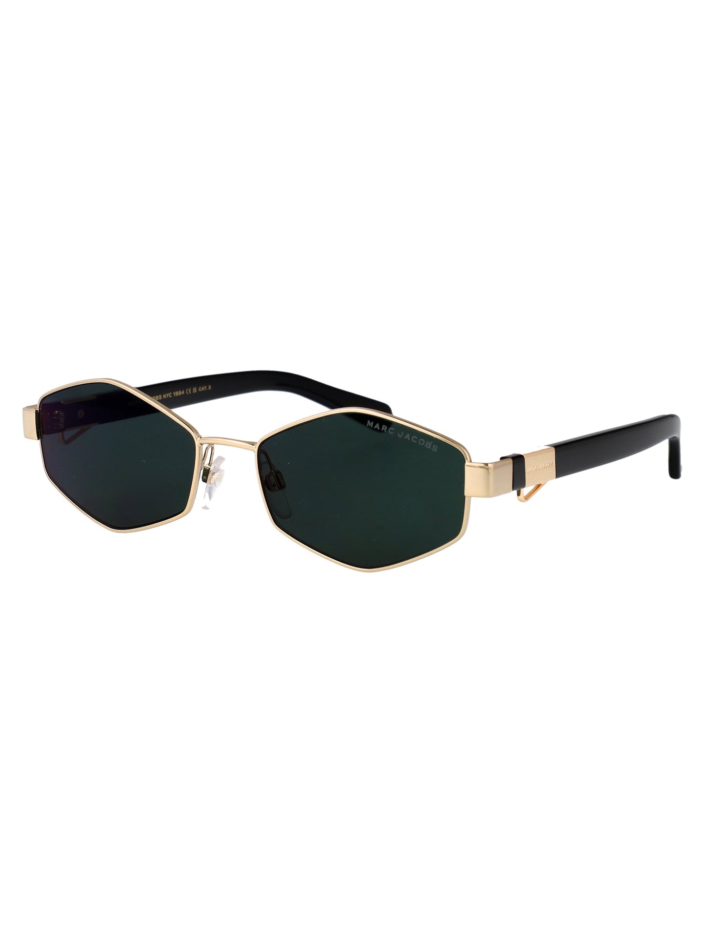 Marc Jacobs Gold Green Metal Sunglasses