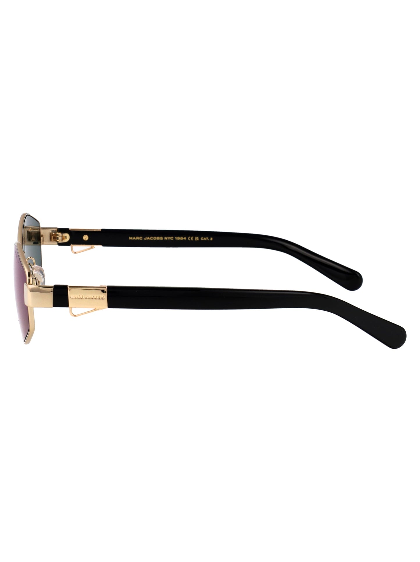 Marc Jacobs Gold Green Metal Sunglasses