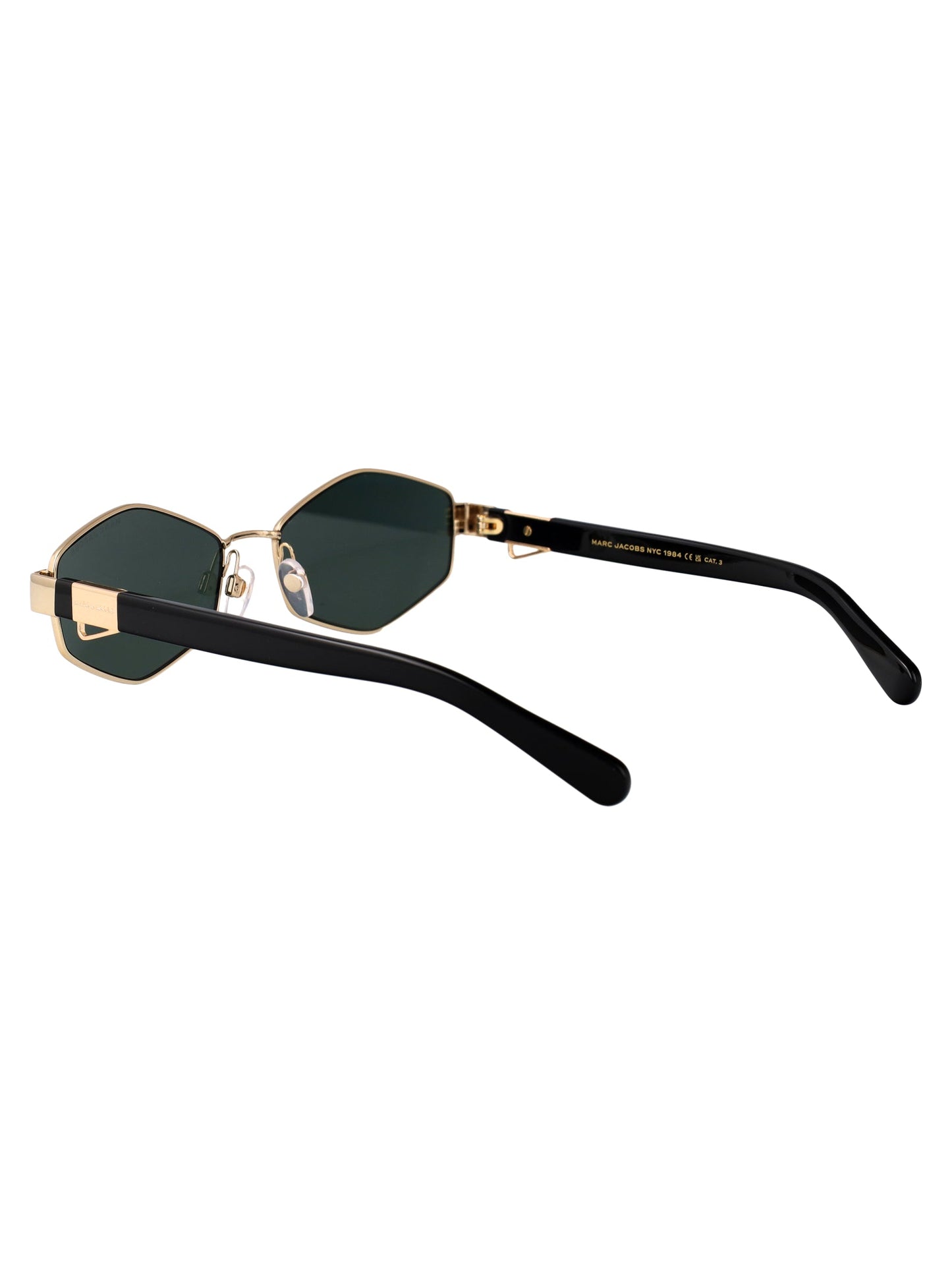 Marc Jacobs Gold Green Metal Sunglasses