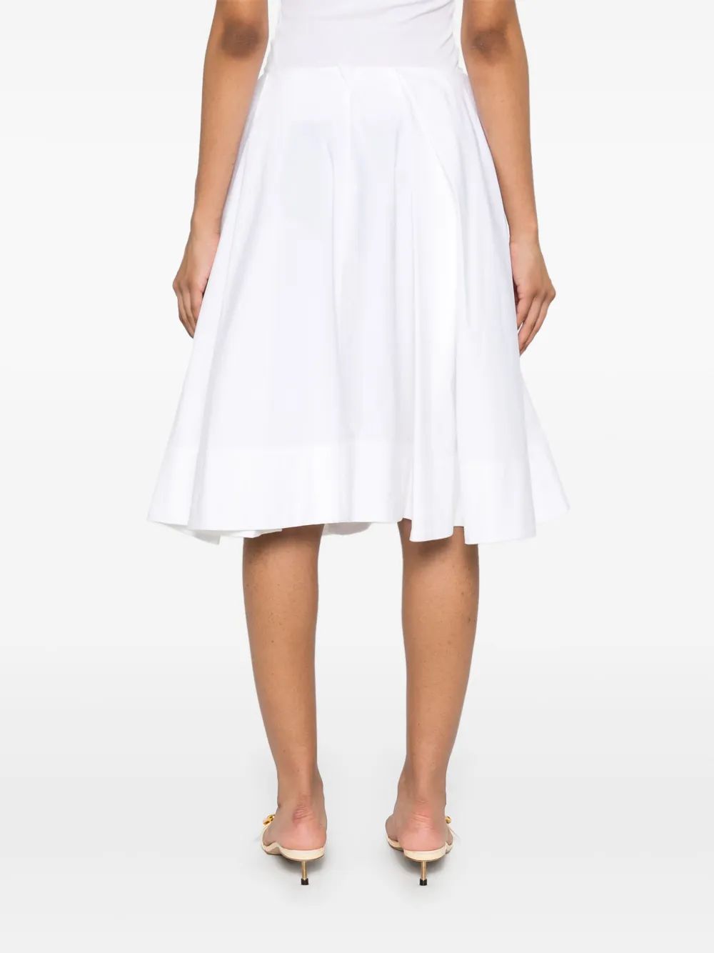 Jacquemus White Salon Skirt With Darts