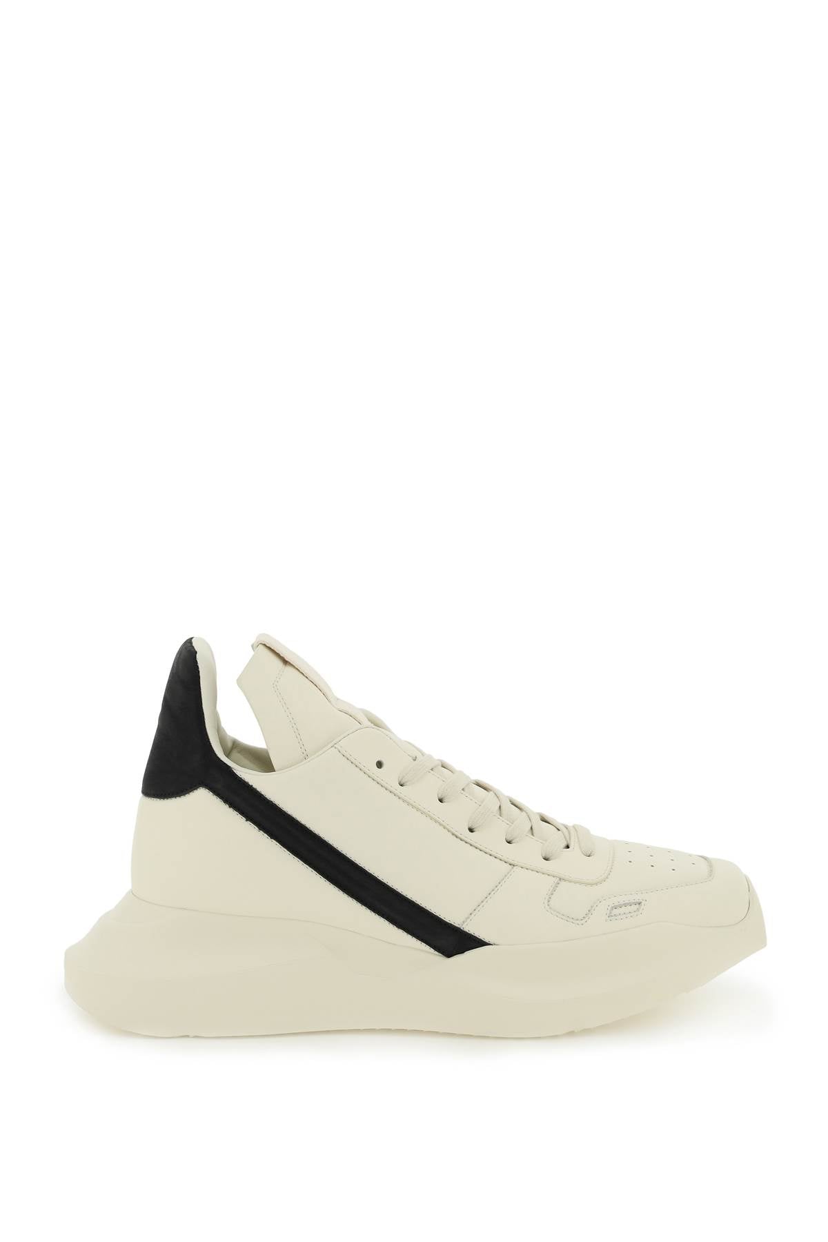 Rick Owens Geo Geth Leather High-Top Sneakers