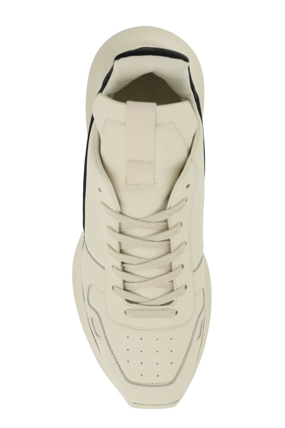 Rick Owens Geo Geth Leather High-Top Sneakers