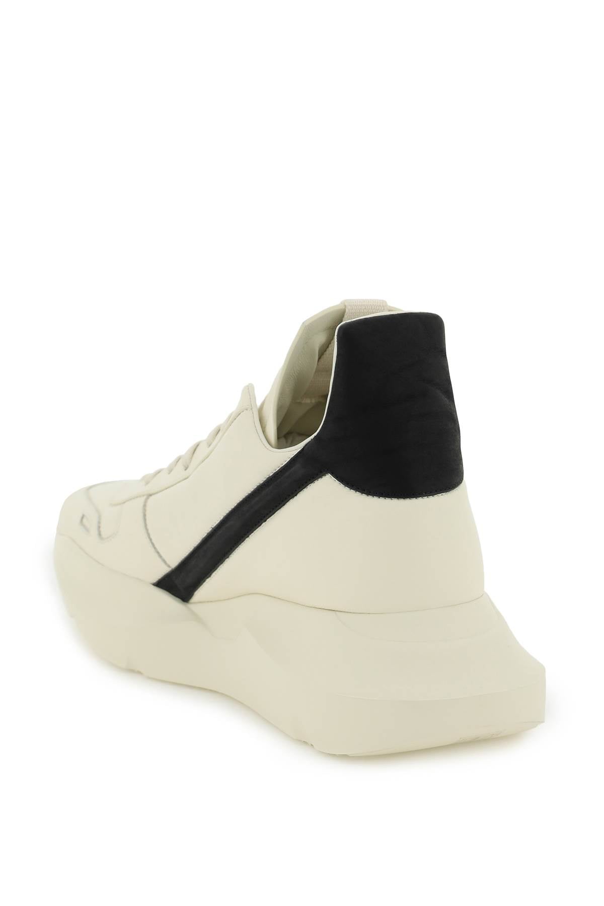 Rick Owens Geo Geth Leather High-Top Sneakers