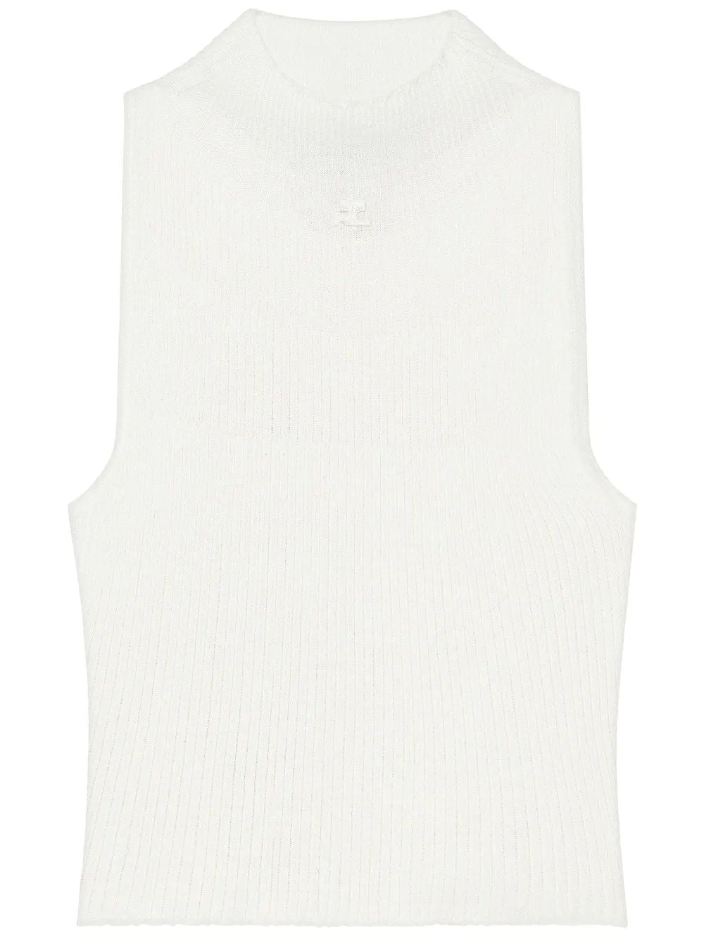 Courregès Sm Natural High Neck Top