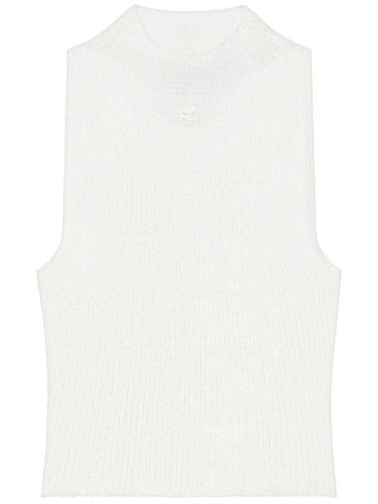 Courregès Sm Natural High Neck Top