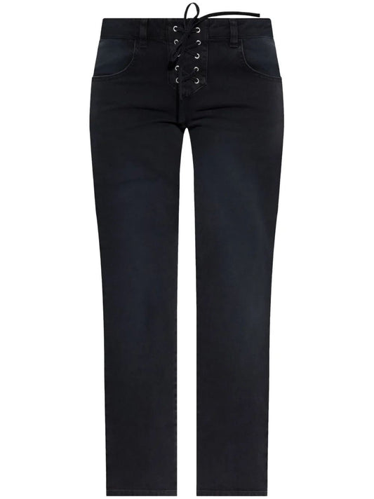 Isabel Marant 5B Vanel Black Pants With Cord Detail