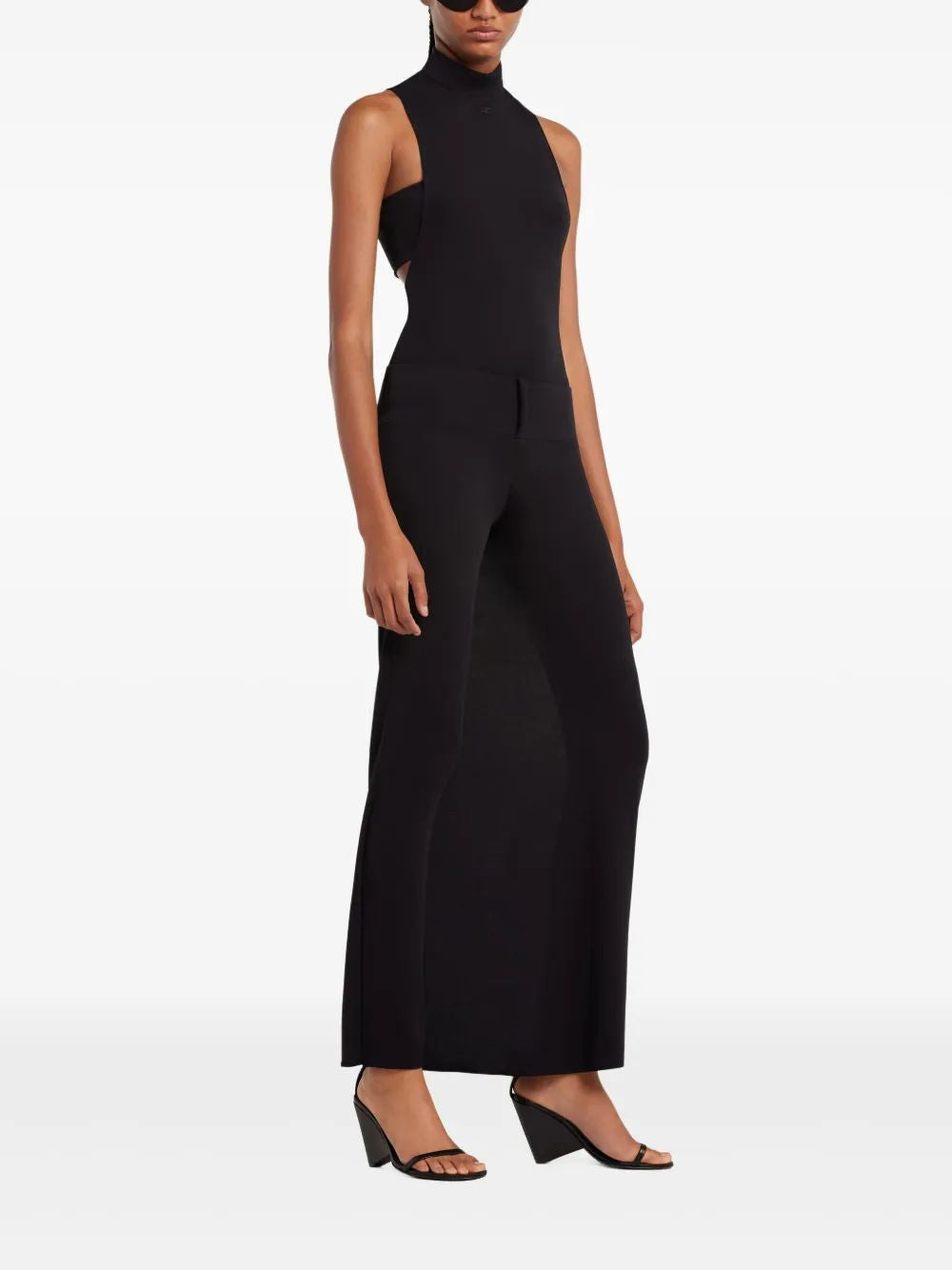 Courregès Long Black Skirt Pants