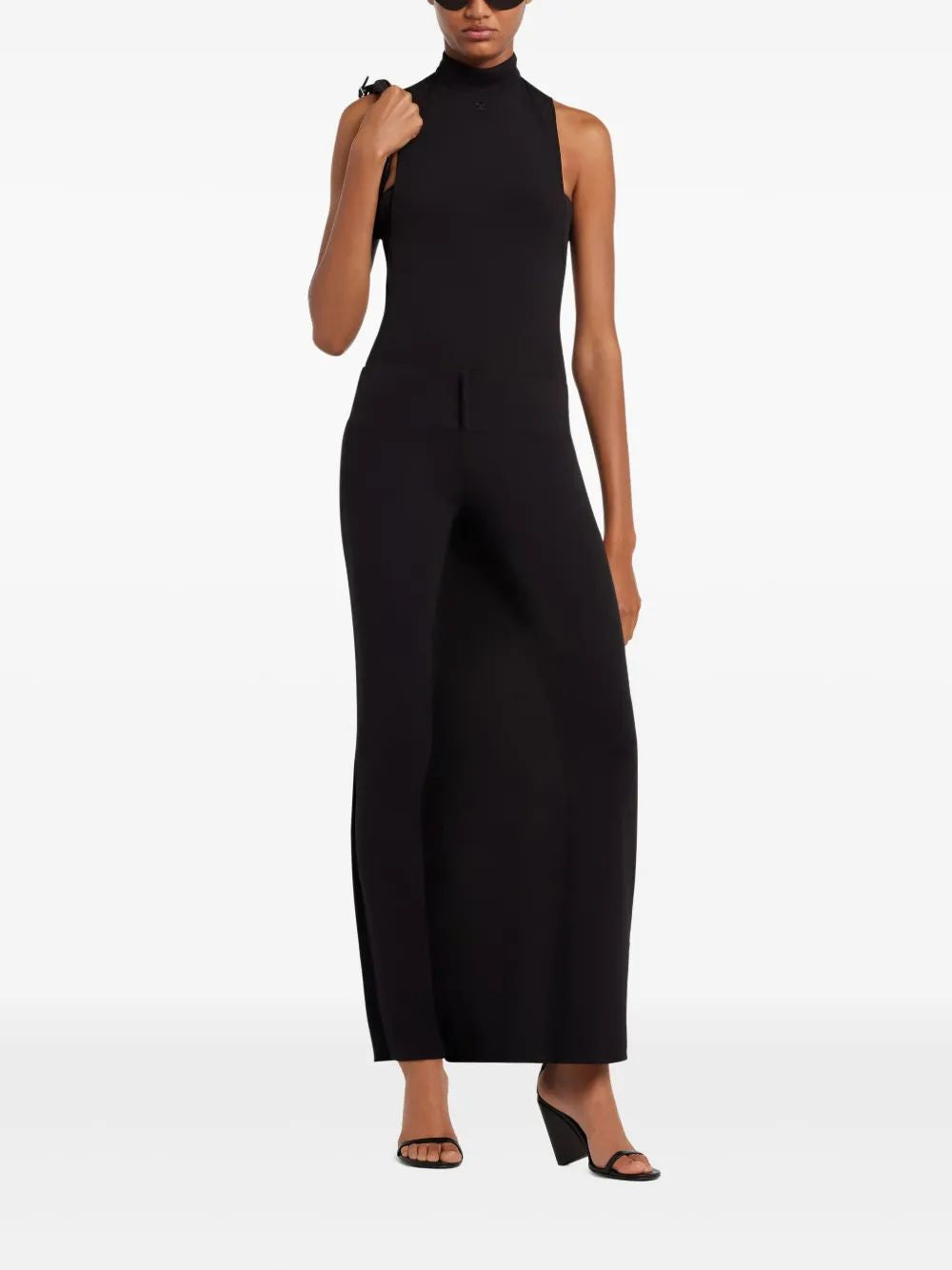 Courregès Long Black Skirt Pants