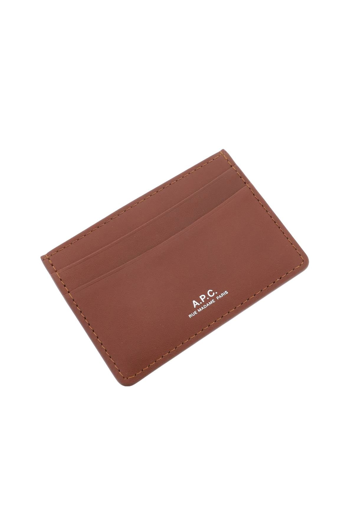 A.p.c. Brown Leather Card Holder