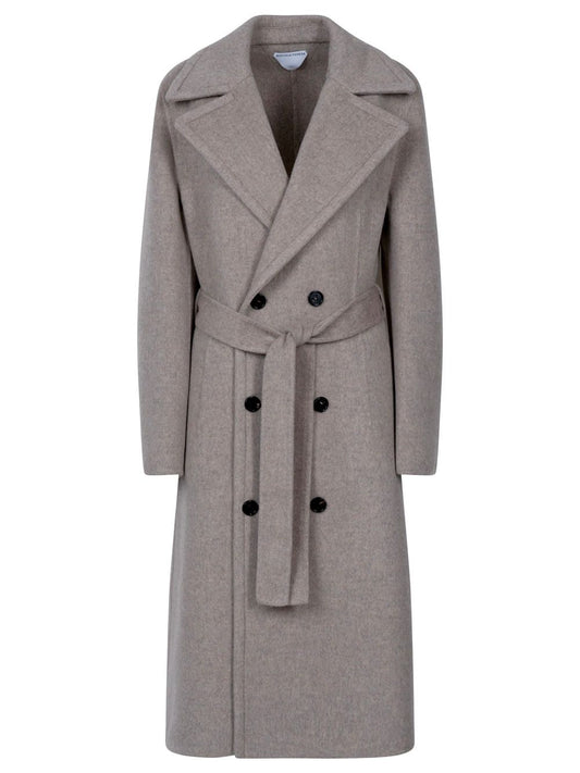 Bottega Veneta Dove Grey Cashmere Coat